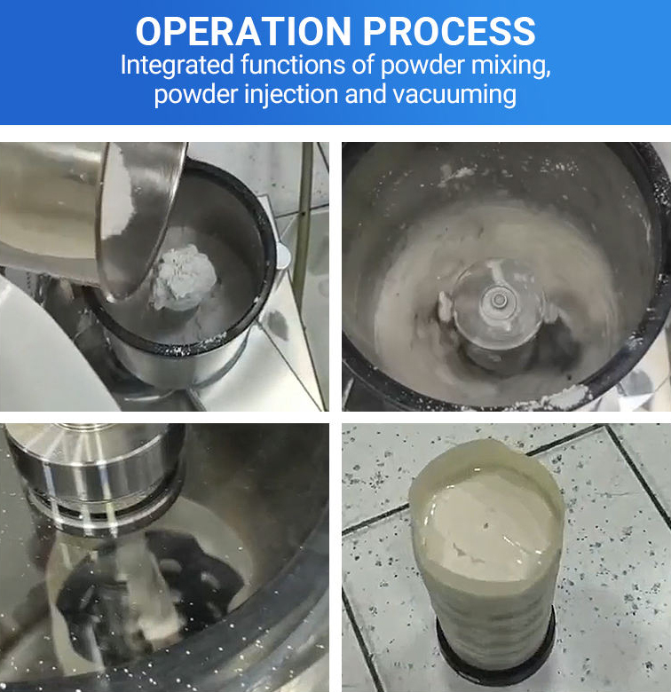 YALI 6L 750W Mini Vacuum Mixer for Jewelry Making Casting Vacuum Pump